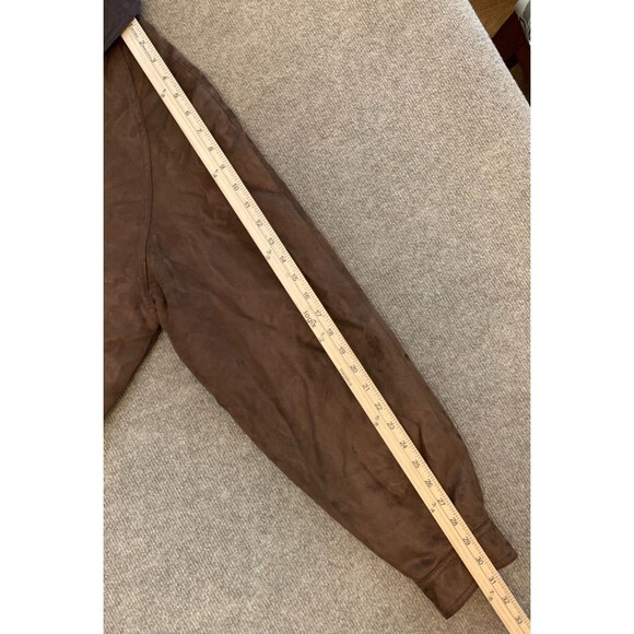 Claiborne Jacket Mens M Vegan Suede Stadium Barn Chore Utility Quilted Coat - Picture 6 of 10